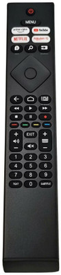 Ehop Compatible remote Control for Smart tv with Youtube and Netflix Function Philips Remote Controller(Black)