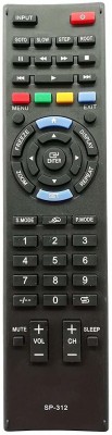 Akshita SP-0312 TV Compatible For Smart LED LCD TV Remote Control SPEED CON Remote Controller(Black)