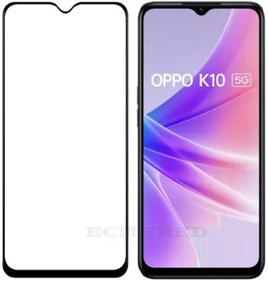 ECMERED Edge To Edge Tempered Glass for Oppo K10, Oppo K10 5G(Pack of 1)