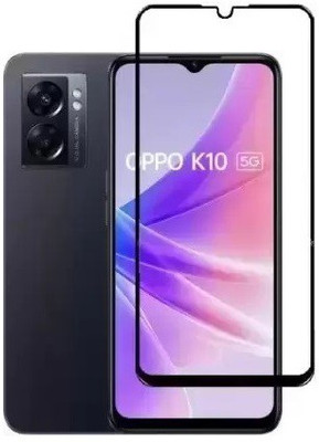 VDAT Edge To Edge Tempered Glass for OPPO K10 5G, Oppo K10 5G(Pack of 1)