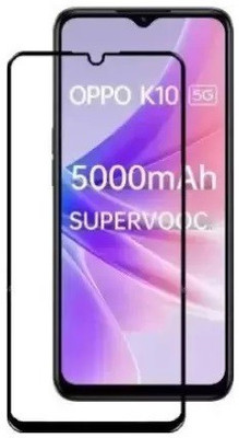 DSCASE Edge To Edge Tempered Glass for OPPO K10 5G, Oppo K10 5G(Pack of 1)