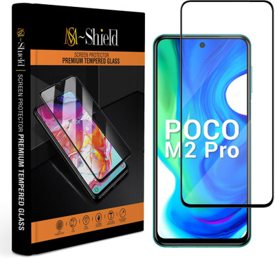 MS-Shield Edge To Edge Tempered Glass for Poco M2 Pro(Pack of 1)