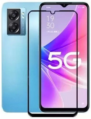 AKSHUD Edge To Edge Tempered Glass for OPPO K10 5G(Pack of 1)
