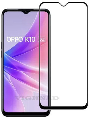 VIGHNAD Edge To Edge Tempered Glass for Oppo K10, Oppo K10 5G(Pack of 1)