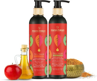 Manestream Fenucleanse Ayurvedic Shampoo & Conditioner Anti Danruff Combo for Men & Women(500 ml)