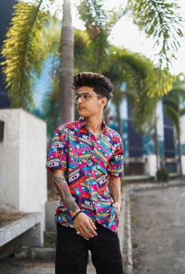 PRIMEFIELD Men Printed Party Multicolor Shirt