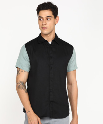 abof by Aditya Birla Men Color Block Casual Multicolor Shirt