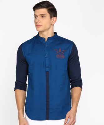 abof by Aditya Birla Men Color Block Casual Multicolor Shirt