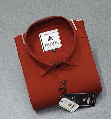 Hems trends Men Solid Casual Gold Shirt