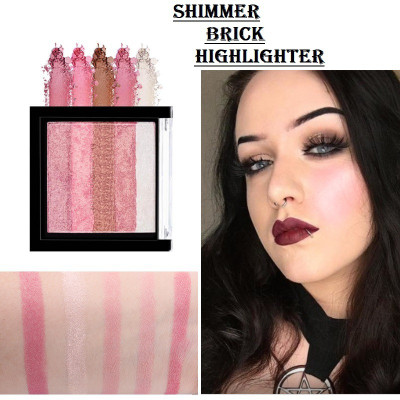 KAIASHA Best Instant Glow Shimmer Bricks  Highlighter(MULTICOLOR)