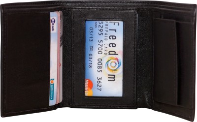 SAMTROH Men Black Artificial Leather Money Clip(4 Card Slots)