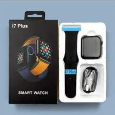 GUGGU EBN_114D_I7 PLUS Smart band(Black Strap, Size : Free Size)