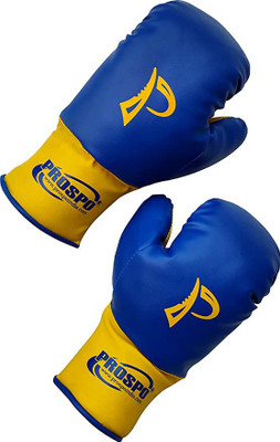 PROSPO Laceless Glove for Kids,Youth 8oz Boxing Gloves(Yellow, Blue)