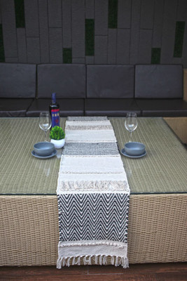Benchmark Multicolor 182 cm Reversible Table Runner(Cotton)