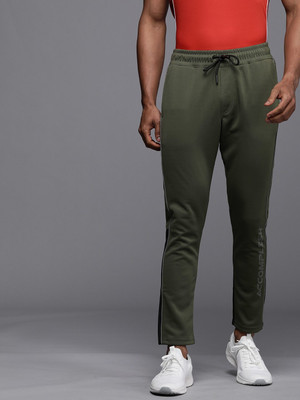 WROGN Colorblock Men Olive Track Pants