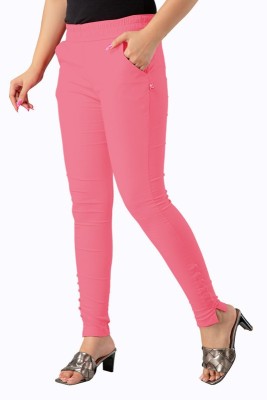 Ladibite Skinny Fit Women Black Trousers