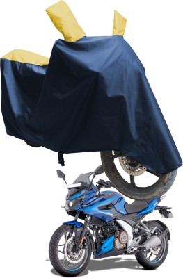 SS FOR YOUR SMART NEEDS Two Wheeler Cover for Bajaj(Pulsar 250 BS6, Blue, Yellow)