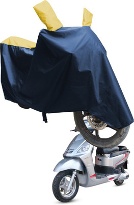 SS FOR YOUR SMART NEEDS Two Wheeler Cover for Hero(Electric NYX e5, Blue, Yellow)