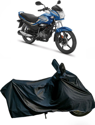 APNEK Waterproof Two Wheeler Cover for Hero(Super Splendor, Black)