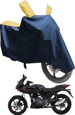SS FOR YOUR SMART NEEDS Two Wheeler Cover for Bajaj(Pulsar 180F BS6, Blue, Yellow)