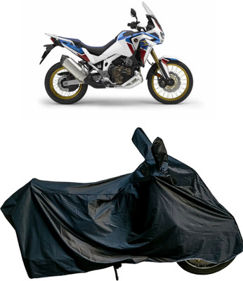 Autofly Waterproof Two Wheeler Cover for Honda(Africa Twin, Black)