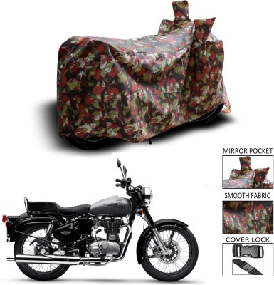 Kanushi Industries Waterproof Two Wheeler Cover for Royal Enfield(Bullet 350, Brown)