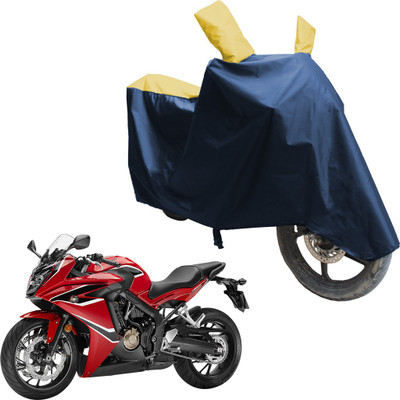 SS FOR YOUR SMART NEEDS Two Wheeler Cover for Honda(CBR 650F, Blue, Yellow)