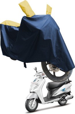 SS FOR YOUR SMART NEEDS Two Wheeler Cover for Hero(Duet LX 110CC BS6, Blue, Yellow)