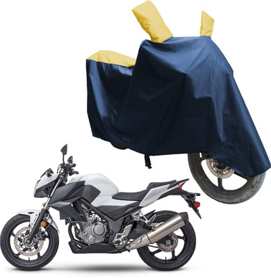 SS FOR YOUR SMART NEEDS Two Wheeler Cover for Honda(CB300R, Blue, Yellow)
