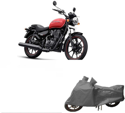 Anlopeproducts Waterproof Two Wheeler Cover for Royal Enfield(Meteor 350, Grey)