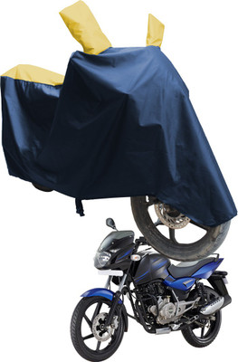 SS FOR YOUR SMART NEEDS Two Wheeler Cover for Bajaj(Pulsar 150 DTS-i, Blue, Yellow)