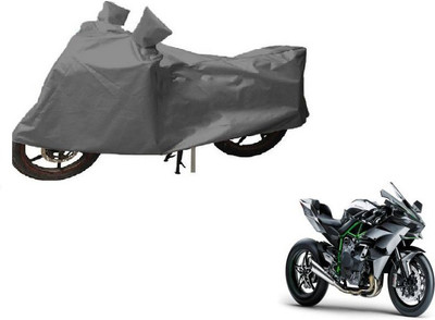 Anlopeproducts Waterproof Two Wheeler Cover for Kawasaki(Ninja 250, Grey)