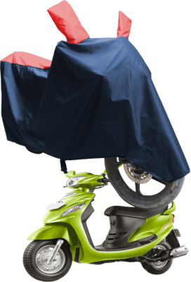 SS FOR YOUR SMART NEEDS Two Wheeler Cover for Mahindra(Rodeo RZ, Blue, Red)