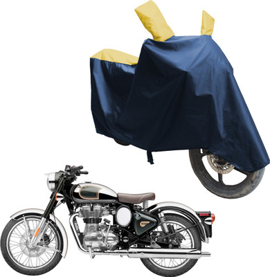 SS FOR YOUR SMART NEEDS Two Wheeler Cover for Royal Enfield(Classic Chrome, Blue, Yellow)
