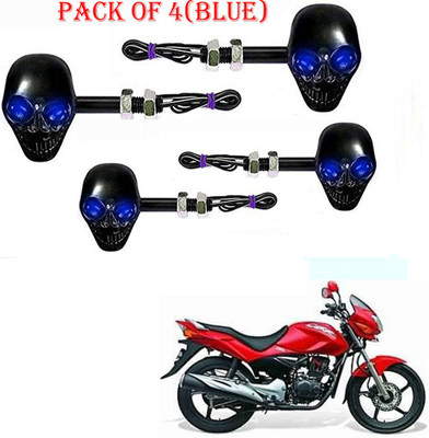 RawatZ Side LED Indicator Light for Hero Universal For Bike(Blue)