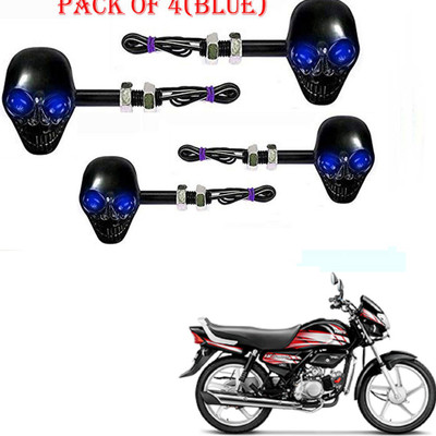 RawatZ Side LED Indicator Light for Hero Universal For Bike(Blue)