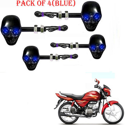 RawatZ Side LED Indicator Light for Hero Splendor Pro(Blue)