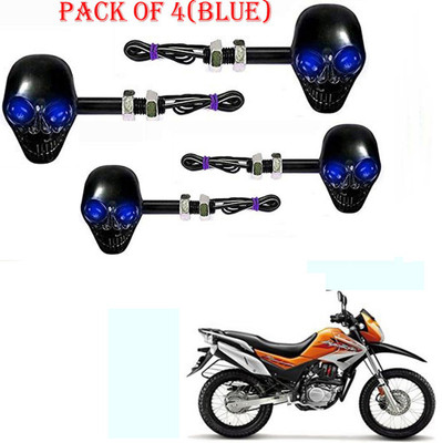 RawatZ Side LED Indicator Light for Hero Universal For Bike(Blue)