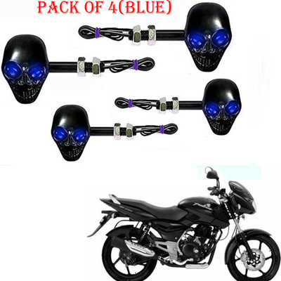 RawatZ Side LED Indicator Light for Bajaj Universal For Bike(Blue)