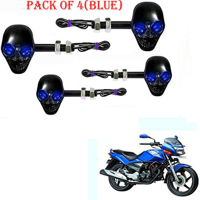 RawatZ Side LED Indicator Light for Hero Universal For Bike(Blue)
