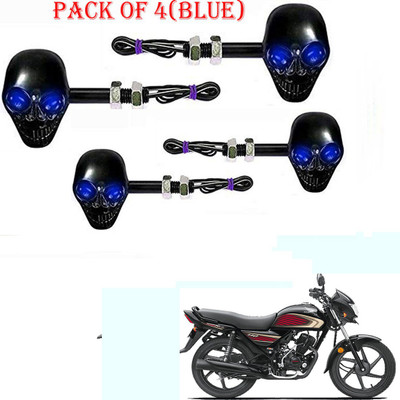 RawatZ Side LED Indicator Light for Honda Universal For Bike(Blue)