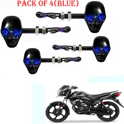 RawatZ Side LED Indicator Light for TVS Victor(Blue)