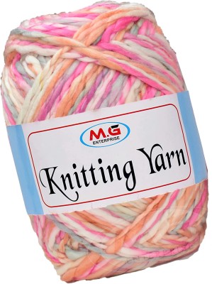 Simi Enterprise Knitting Yarn Thick Chunky Wool,Sumo Pink Grey 600 gms-DB Art-IFB