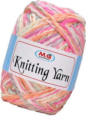 KNIT KING Knitting Yarn Thick Chunky Wool,Sumo Pink Grey 400 gms-DB Art-IFB