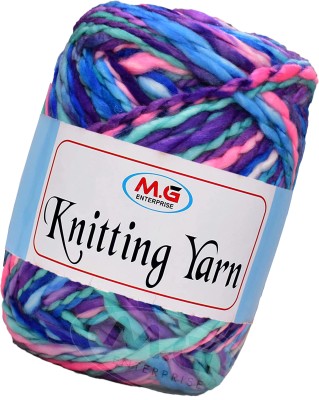 M.G Enterprise Knitting Yarn Thick Chunky Wool,Sumo Teal mix 400 gms-PB Art-HCE