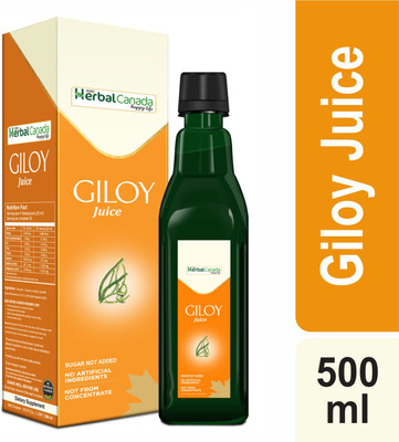 HARC Herbal Canada Pure Giloy Juice with Tulsi | Helps for Boost Immunity - 500ml - Pack of 1(500 ml)