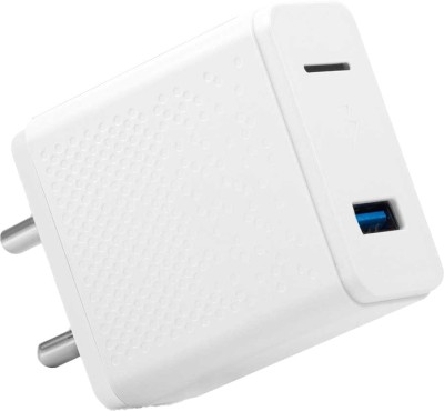 PHONOKART 2.4 A Wall Charger for Mobile with Detachable Cable(White)