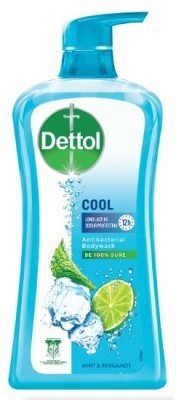 Dettol COOL ICY MINT & BERGAMOT ANTIBECTERIAL BODY WASH  (625 ml)