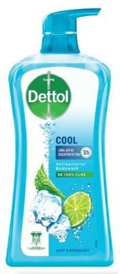 Dettol COOL ICY MINT & BERGAMOT ANTIBECTERIAL BODY WASH (625 ml)