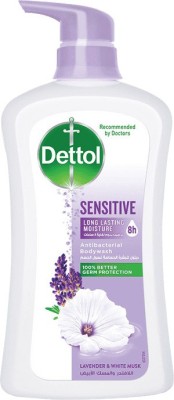 Dettol Sensitive Lavender & White Musk Antibacterial Body wash (INDONESIA)  (625 ml)